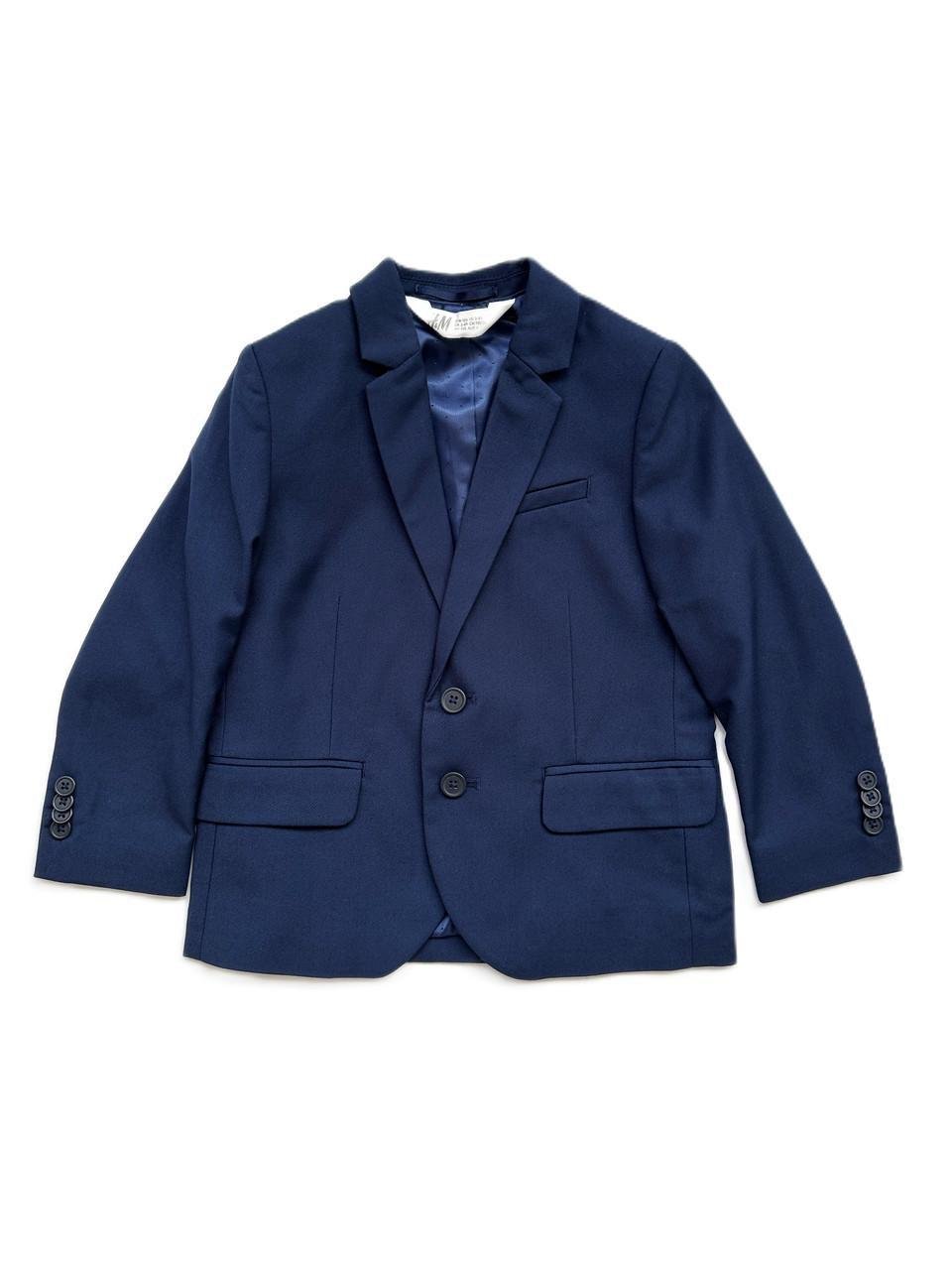 Піджак класичний для хлопчика H&M 116-122 см Темно-синій (2619905156)