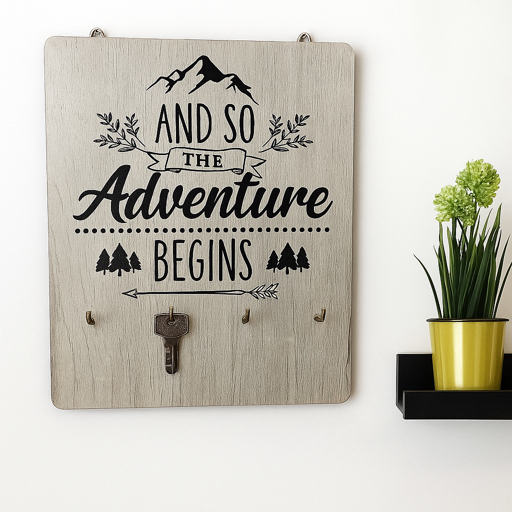 Ключниця настінна Presentville вертикальна And so the adventure begins (KEDB_20F001)