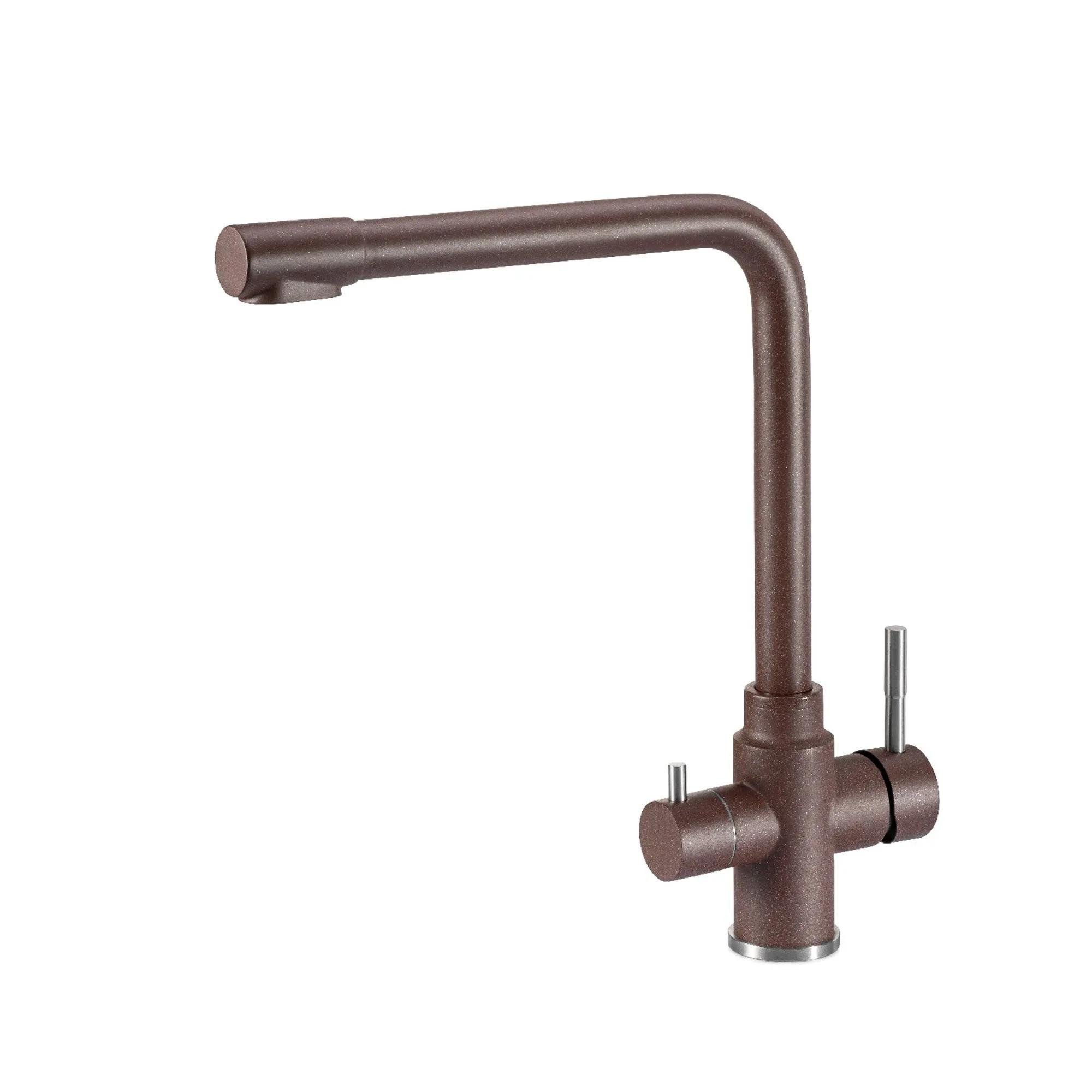 Смеситель для кухни Granado Badalona Maroon GZ0406 с подключением к фильтру Коричневый (GRA-10482)