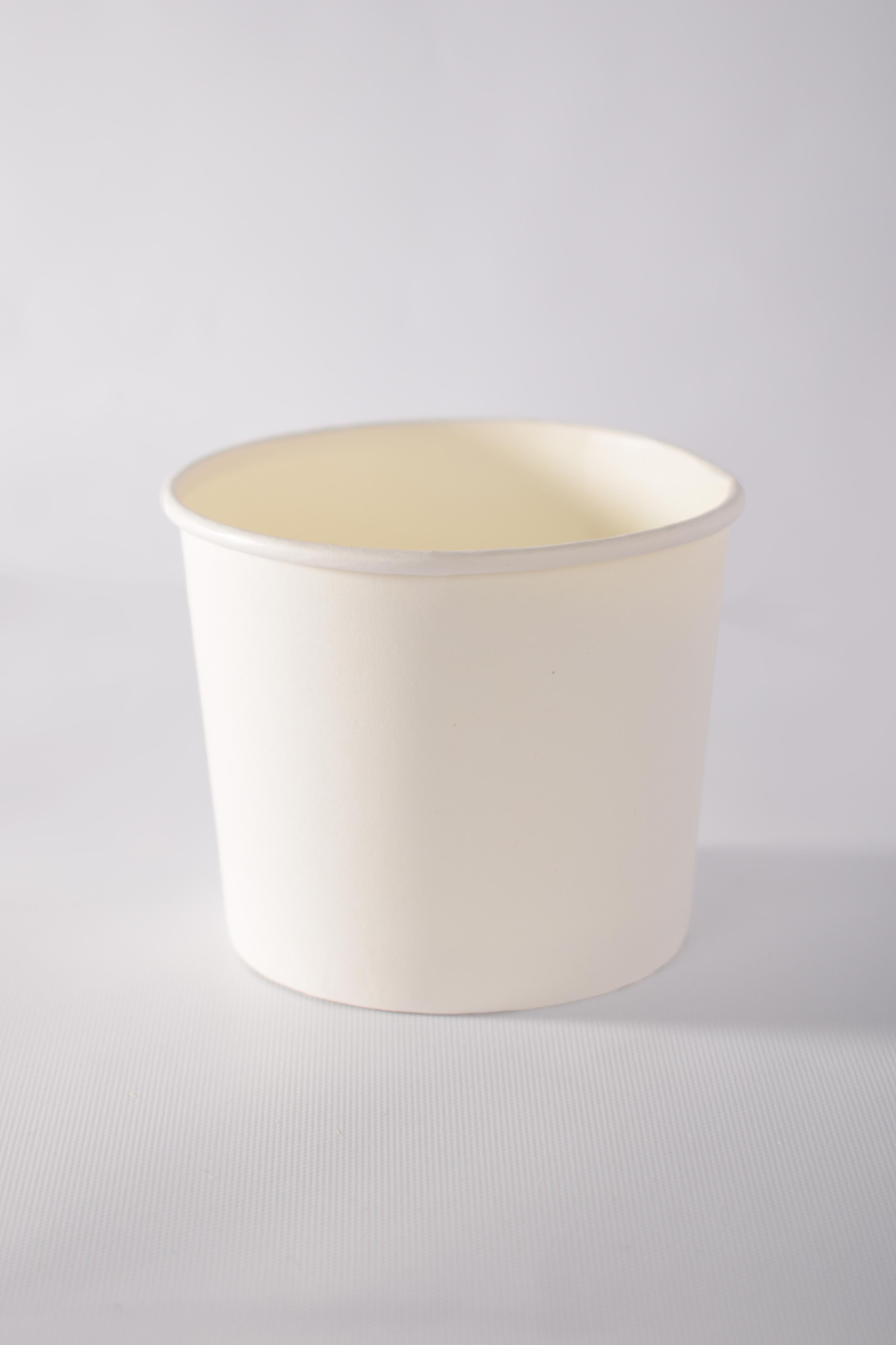 Стакан-креманка картонный 286 мл 35 штук Белый