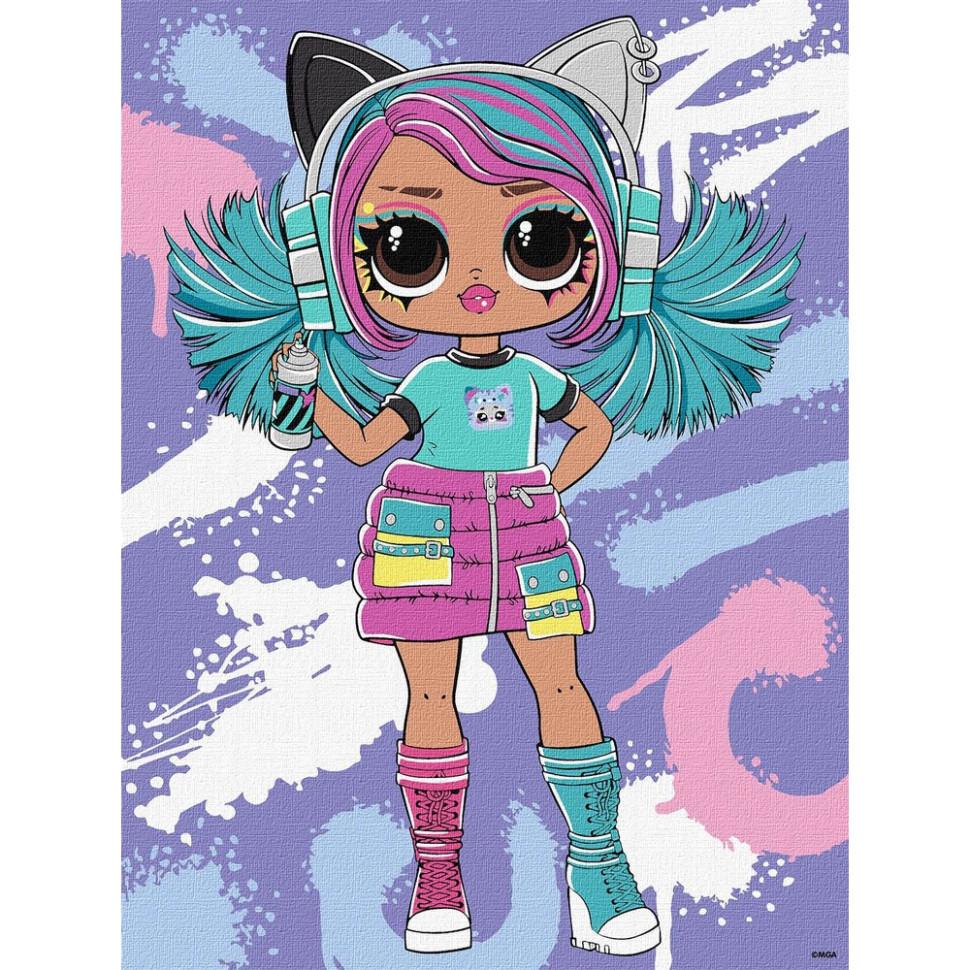 Картина по номерам Ideyka Tweens LOL Skate Dance Emma Emo 30x40 см (KHO1212)