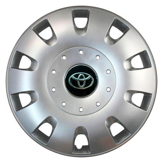 Автомобильные колпаки SKS 401 R16 с логотипом Toyota 4 шт. Серебристый