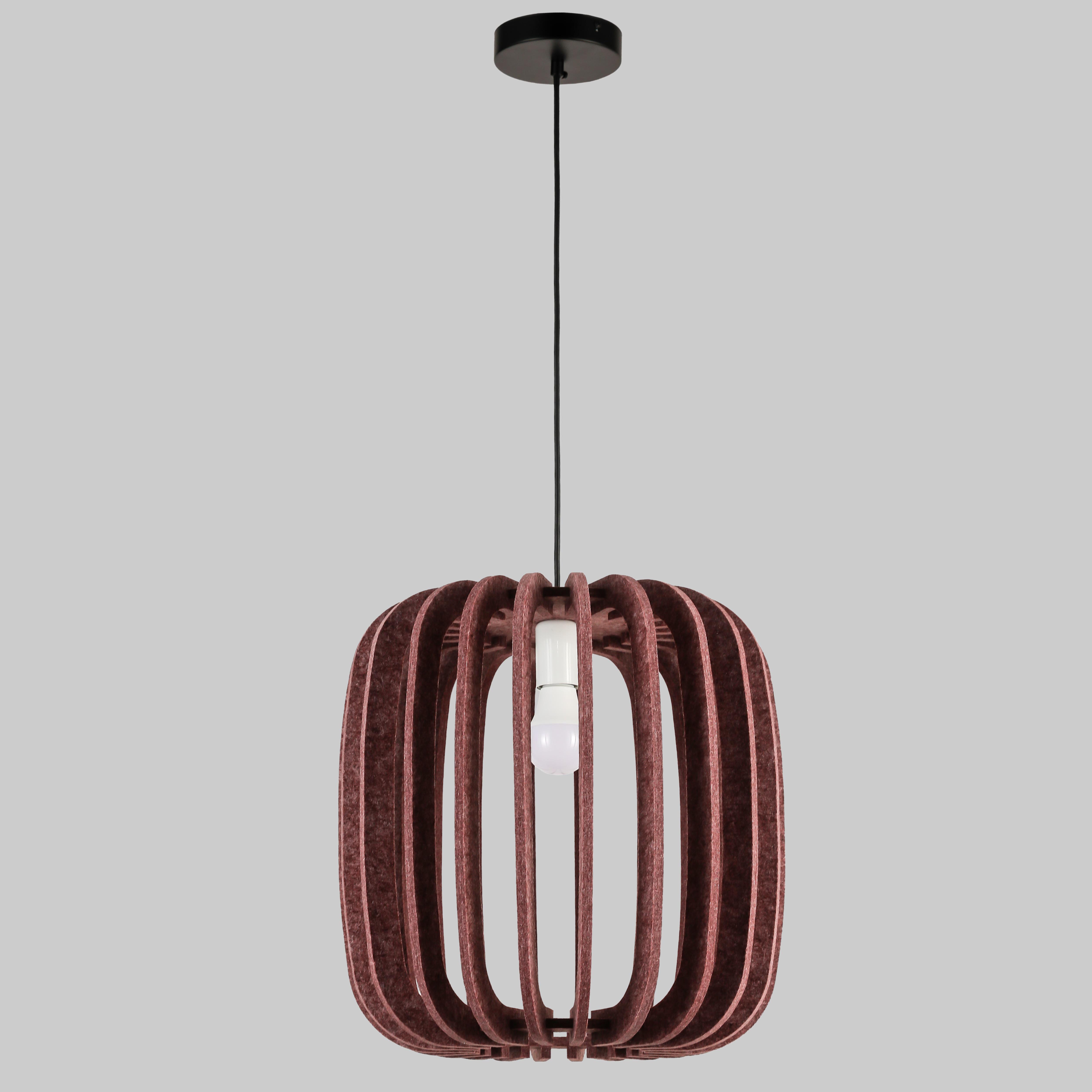 Подвес-люстра дизайнерский из фетра 40 см Коричневый (805-2021-1)