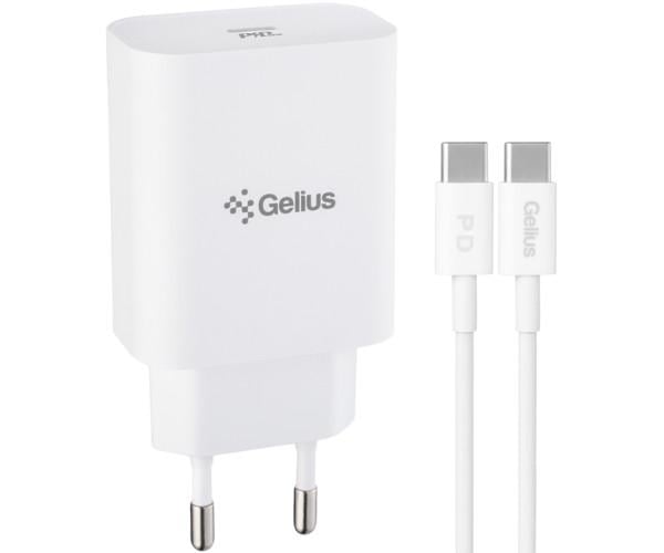 Зарядное устройство Gelius Pro Impulse PD30W GP-HC013 Cable GP-UC111 60 W Type-C/Type-C 1 м White