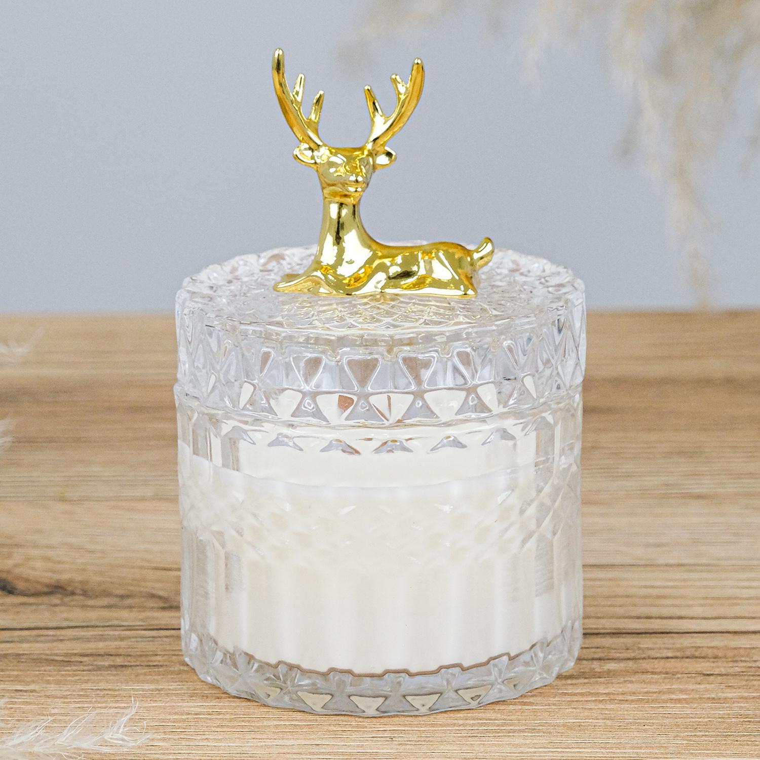 Аромасвечка Бархатный мускус и пачули 100% соевый воск 200 г (NOS1120