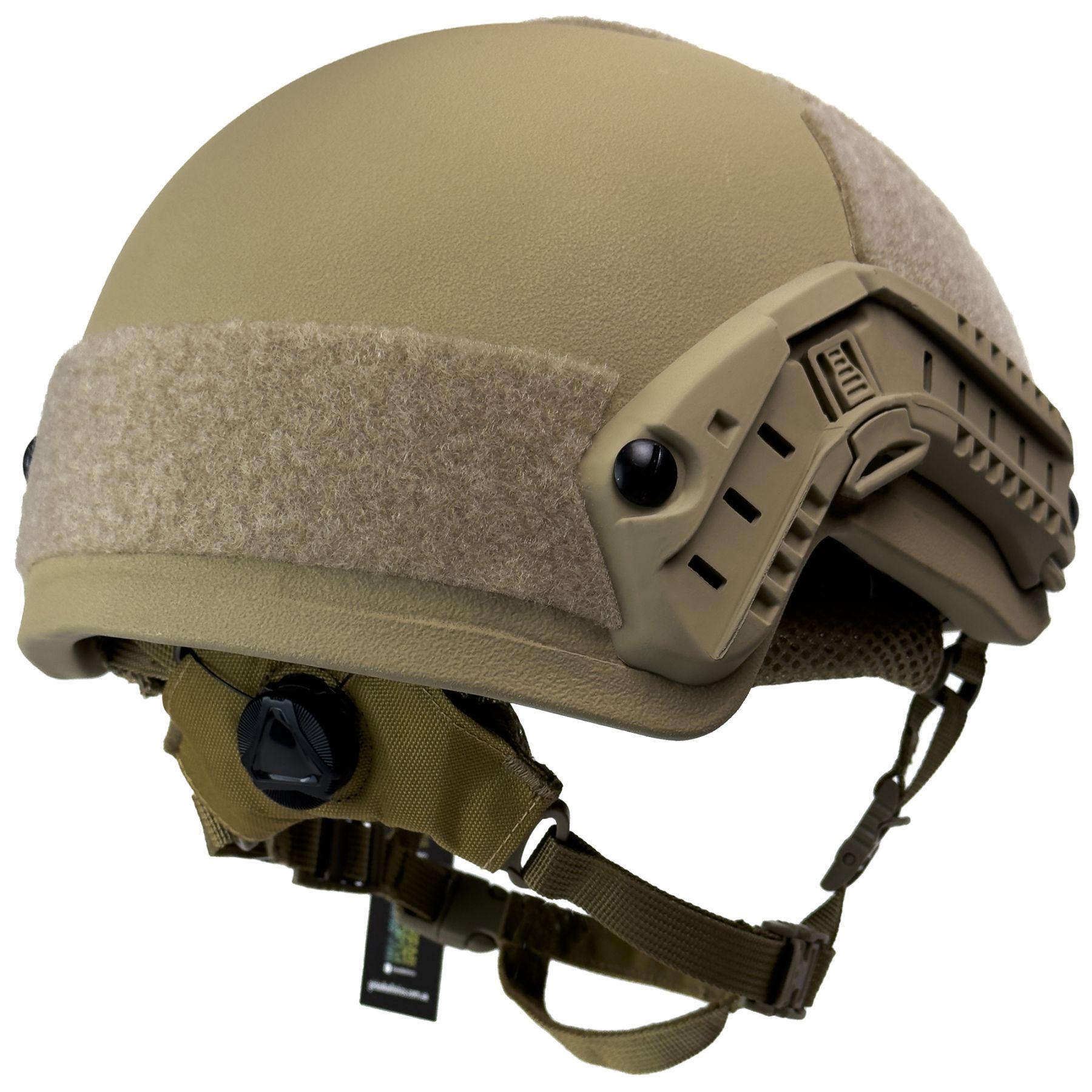 Шолом FAST Кевлар Рівень захисту NIJ IIIA Захистить від уламків рикошетів та пістолетних куль L Койот - фото 3