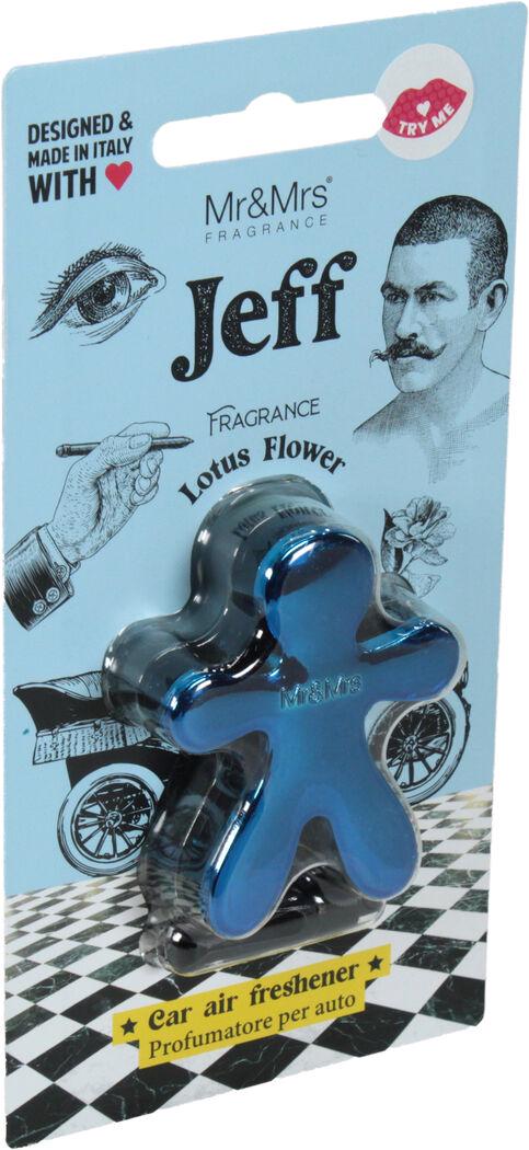 Ароматизатор Mr&Mrs JEFF Chrome Light Blue Lotus Flower полимерный на дефлектор (0315096)