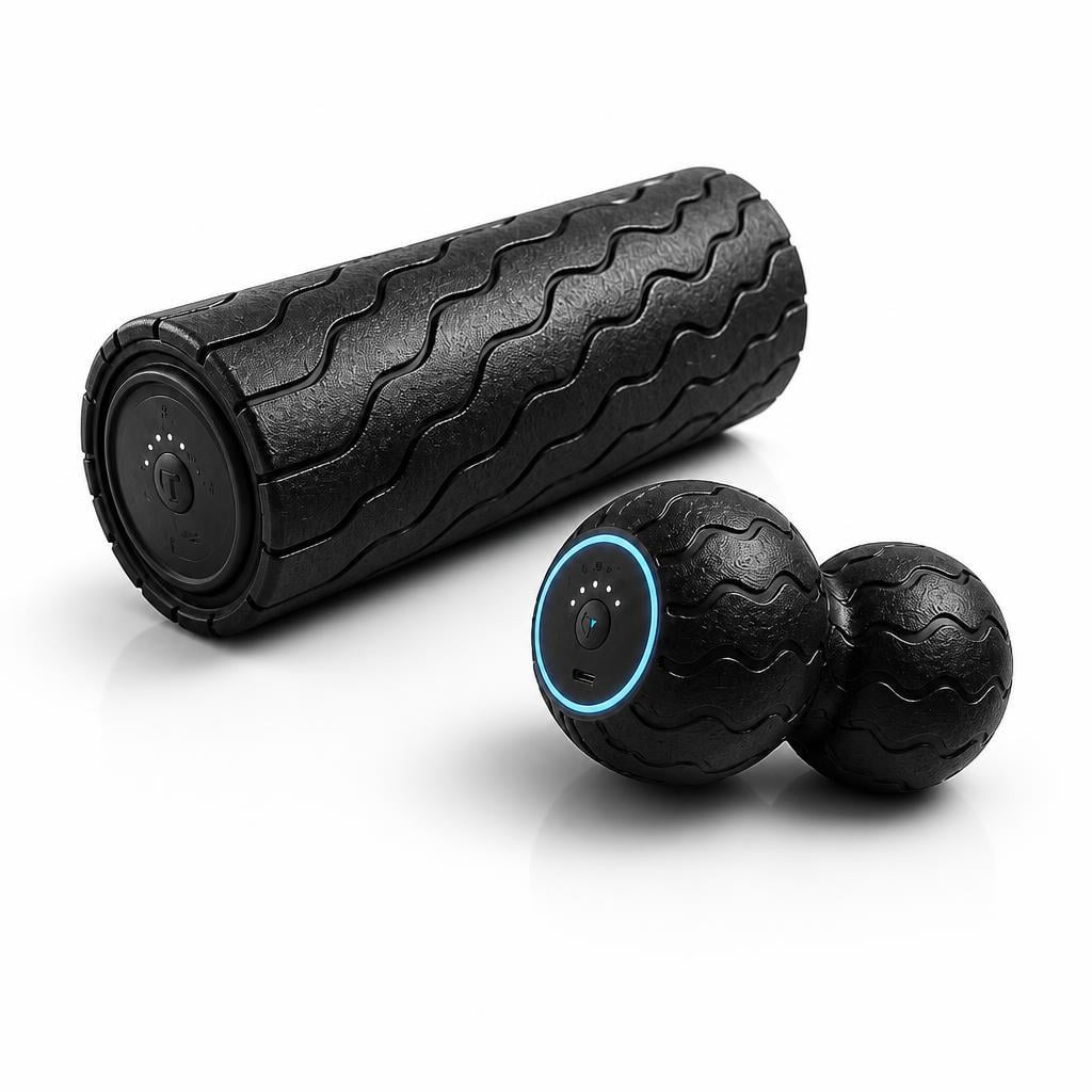 Комплект вібромасажерів Therabody Wave Duo та Wave Roller з Bluetooth для відновлення м'язів (WAVEROLLER-PKG-EU3)