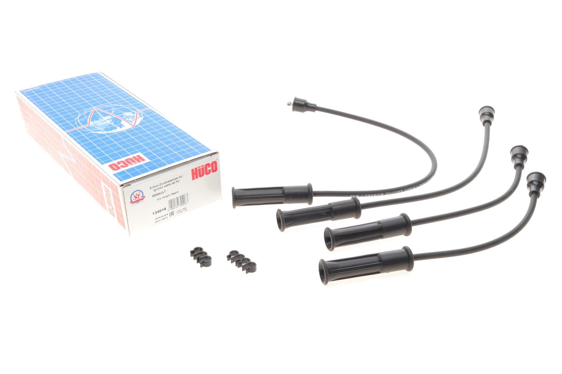 Проводи запалювання Renault Clio II 1.4/1.6 98-05/Kangoo II 1.6 08 HÜCO (134516 HITACHI) Проводи запалювання Renault Clio II 1.4/1.6 98-05/Kangoo II 1.6 08 HÜCO (134516 HITACHI)