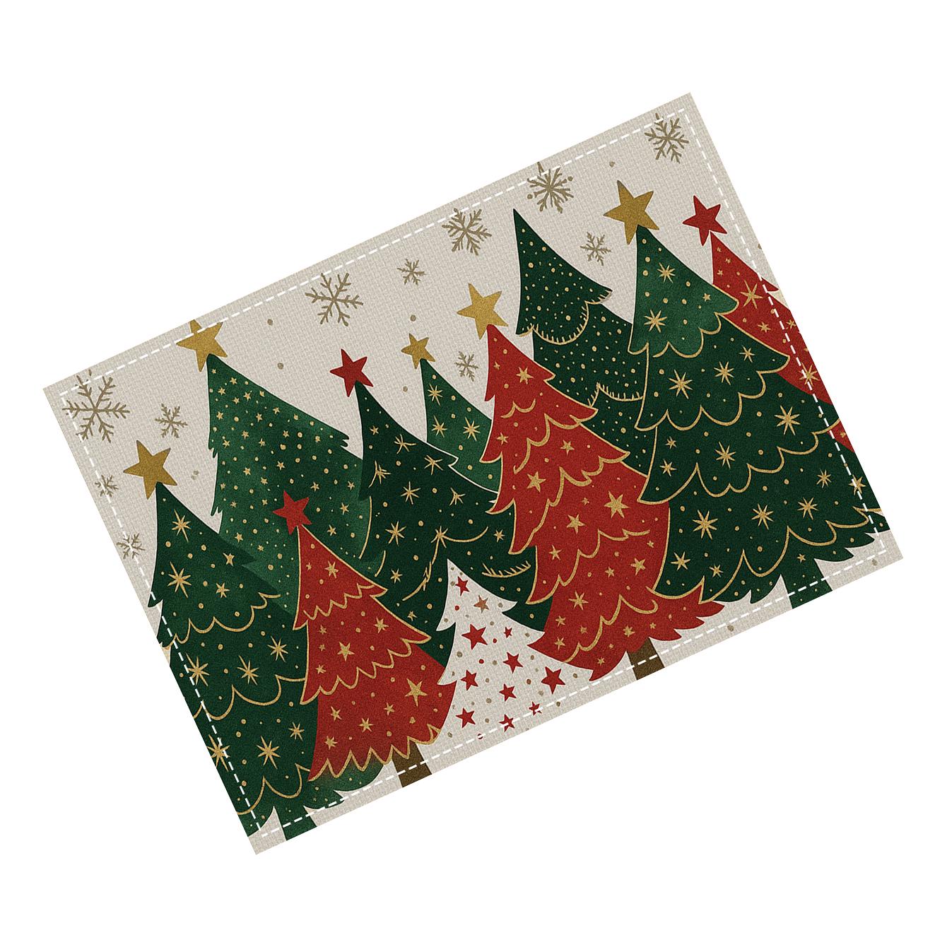 Салфетка-коврик сервировочная под горячую посуду/тарелку рождественская-новогодняя (30059638)