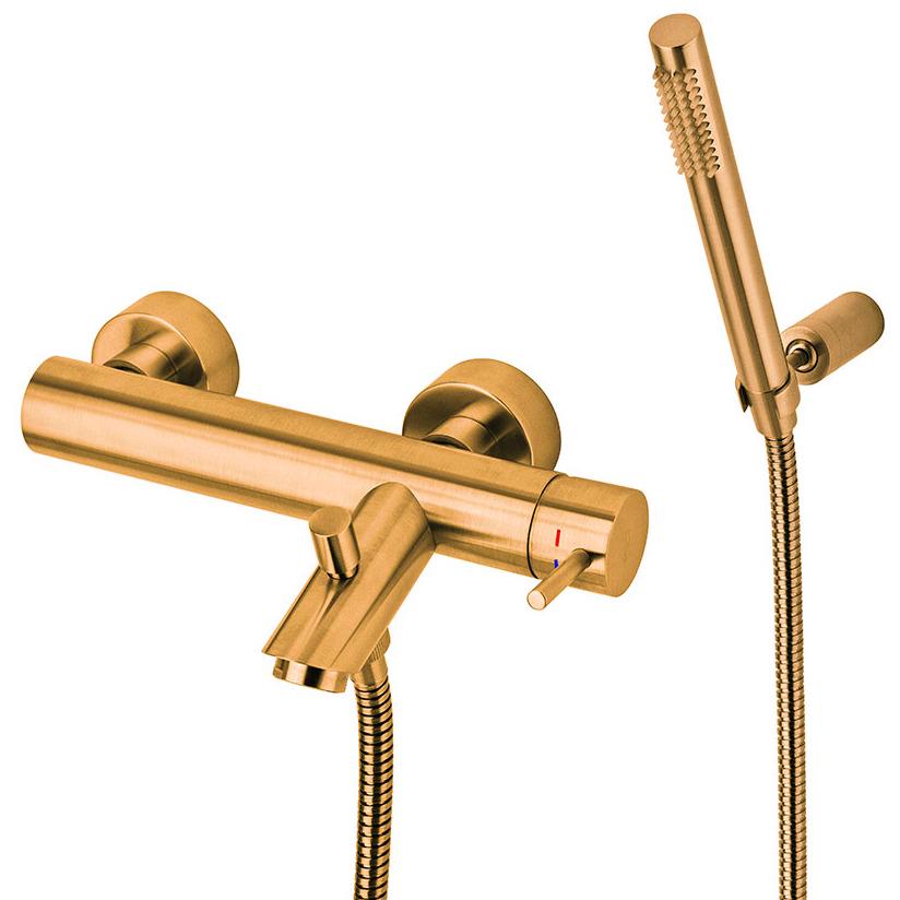 Смеситель для ванны Paffoni Light LIG023HGSP однорычажный Золотой (195351)