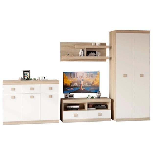 Вітальня Еверест Соната-4 Дуб сонома/Білий (ЕВ20545)