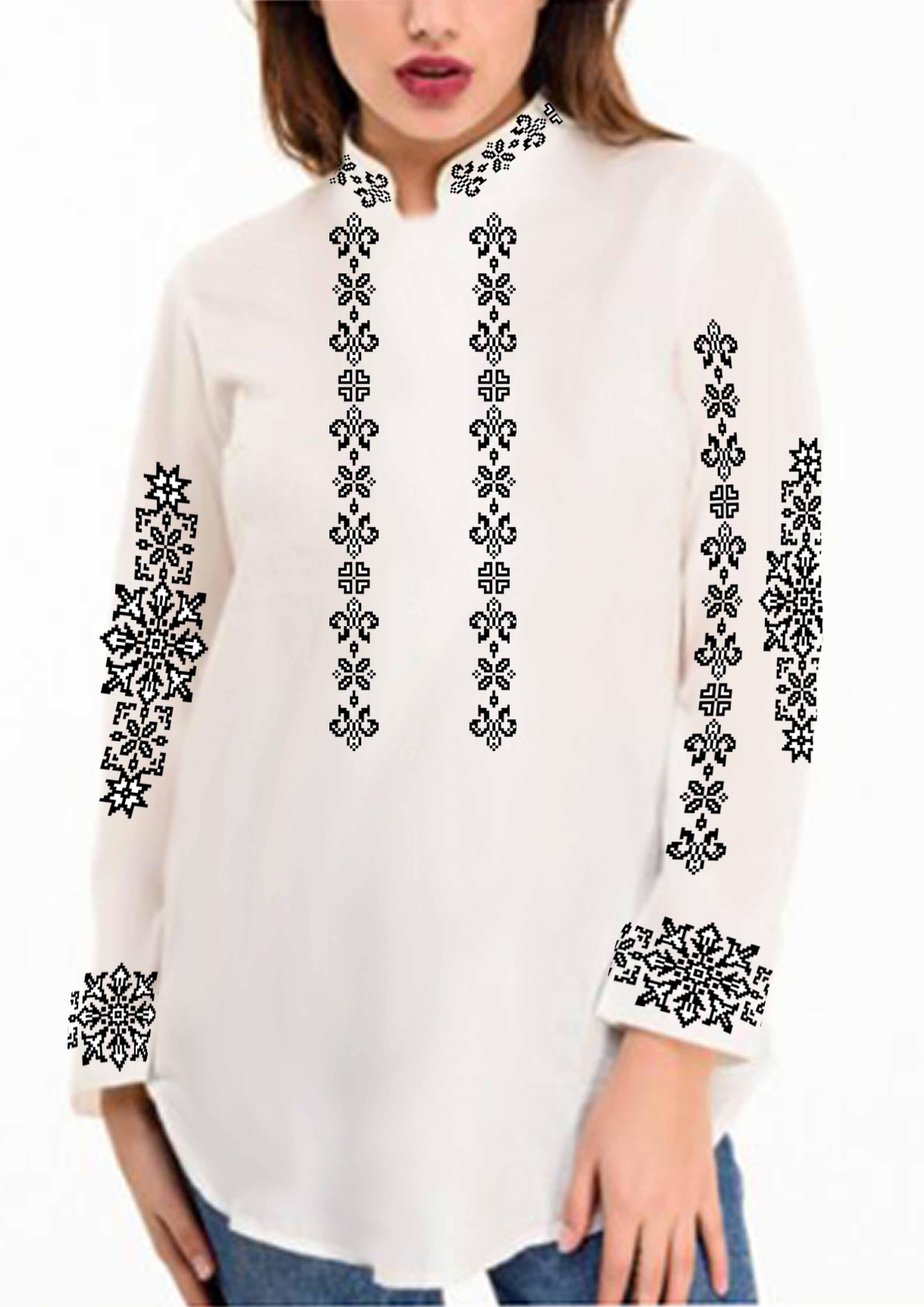 Заготовка для вишивки нитками або бісером сорочка СЖ-440 габардин