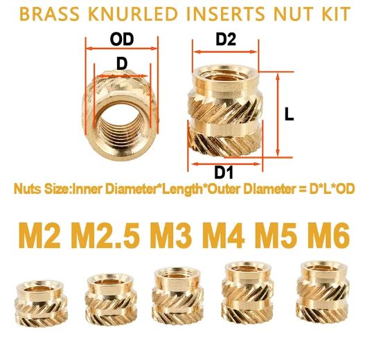 Комплект термогайки и винты для печати 3D PLA/ABS Spec М2,5 мм 600 шт. (SP-16625600) - фото 5