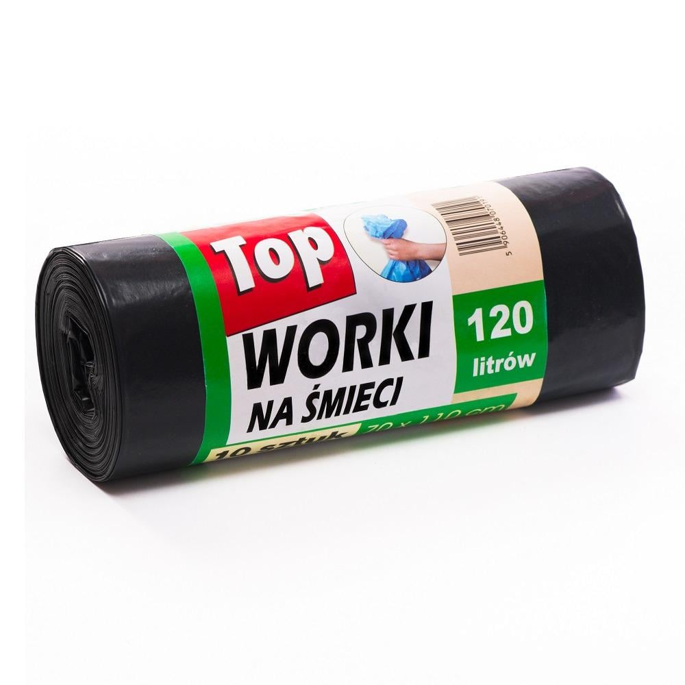 Мусорные пакеты сверхпрочные TP4-103-1 TOP PACK 120 л 10 шт. Мусорные пакеты сверхпрочные TP4-103-1 TOP PACK 120 л 10 шт.