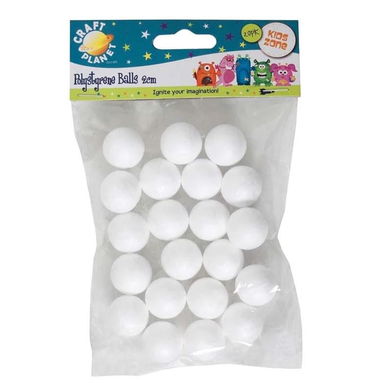 Шарики из пенопласта Craft Planet d 2 см 20 шт. (SKU-408)