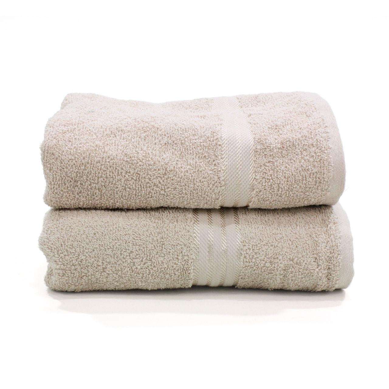 Набор махровых полотенец ОЕ0005 50х90 см/70х140 см Бежевый (161636)