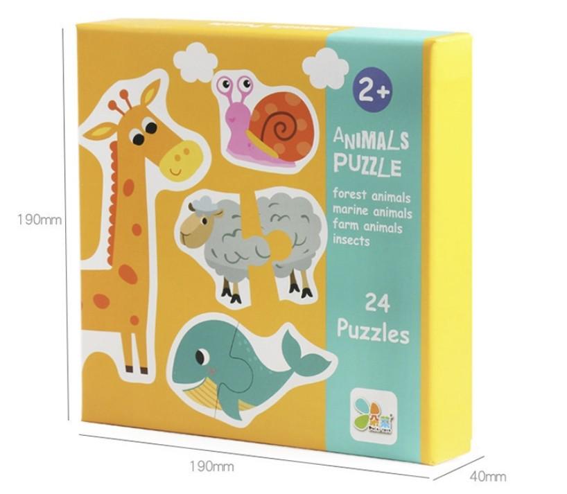 Деревянный пазл-игра Животные 48 элементов - фото 3 Деревянный пазл-игра Животные 48 элементов - фото 3