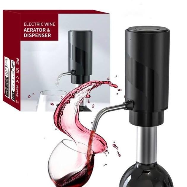 Помпа електронна для вина з акумулятором для пляшки (KD-7) - фото 8