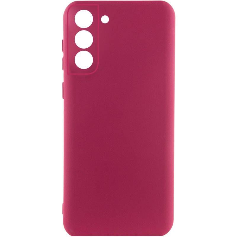 Противоударный Чехол Silicone Cover Lakshmi Full Camera (A) для Samsung Galaxy S21 FE Бордовый / Marsala