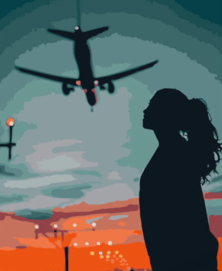 Картина по номерам Strateg Вид за самолетом 40x50 см (DY289)