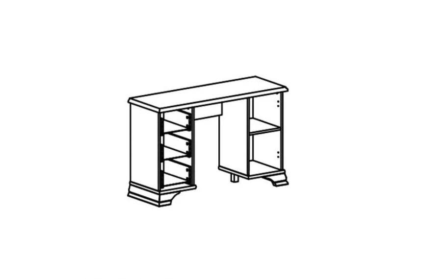 Туалетний стіл Gerbor Holding Кентуки TOL Білий альпійський - фото 6 Туалетний стіл Gerbor Holding Кентуки TOL Білий альпійський - фото 6