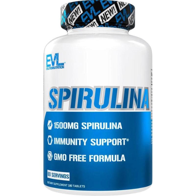 Спирулина Evlution Nutrition Spirulina 500 mg 180 Tablets