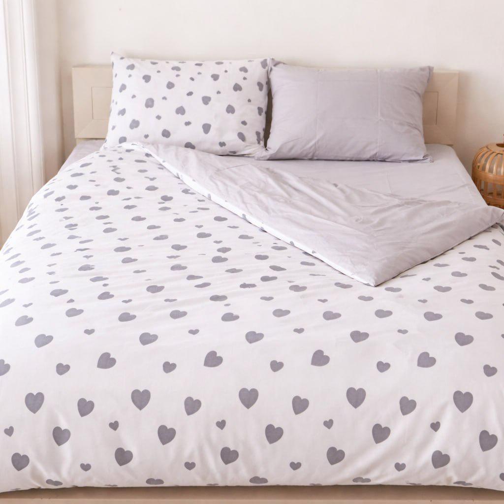 Комплект постельного белья детский PaniPava Love Grey бязь 110х140 см (11014021)