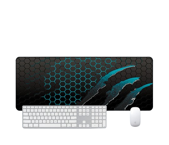 Килимок для мишки VOLTRONIC Honeycomb 300x800 мм 2 мм Black/Blue (S3382)