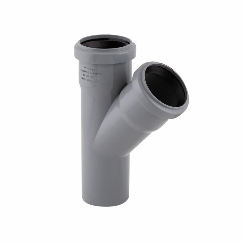 Тройник канализационный TA Sewage PPR 50 мм 45° (TASTRPP4550)