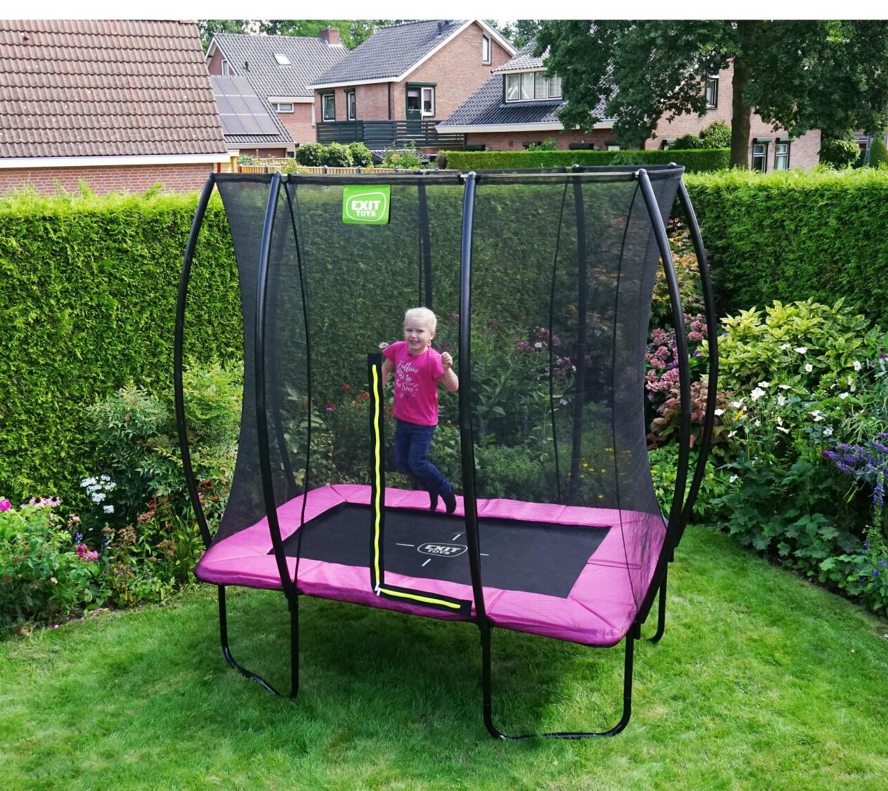 Батут Exit Toys Silhouette прямоугольный 153x214 см Розовый (1192104008) - фото 7 Батут Exit Toys Silhouette прямоугольный 153x214 см Розовый (1192104008) - фото 7