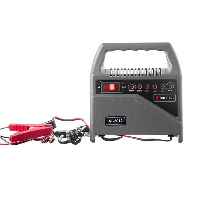 Пристрій зарядний для акумуляторів Intertool 6/12 В (AT-3012) - фото 2 Пристрій зарядний для акумуляторів Intertool 6/12 В (AT-3012) - фото 2