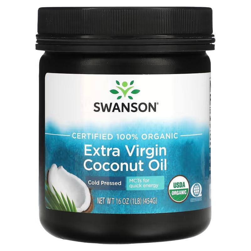 Масло кокосовое Swanson Coconut Oil Extra Virgin 454 г