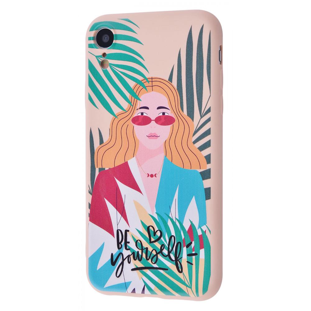 Чехол WAVE Fancy case TPU для iPhone XR Girl Go Wild/Pink Sand Girl Go Wild/Pink