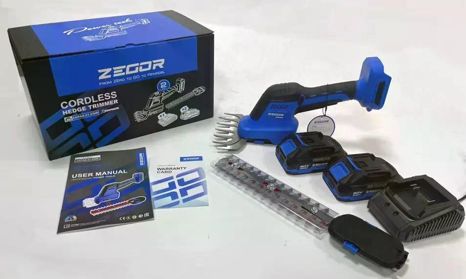Кусторез аккумуляторный Zegor CHTAX-21-230Dх2 АКБ 21V 2 Ah (38247712) Кусторез аккумуляторный Zegor CHTAX-21-230Dх2 АКБ 21V 2 Ah (38247712)