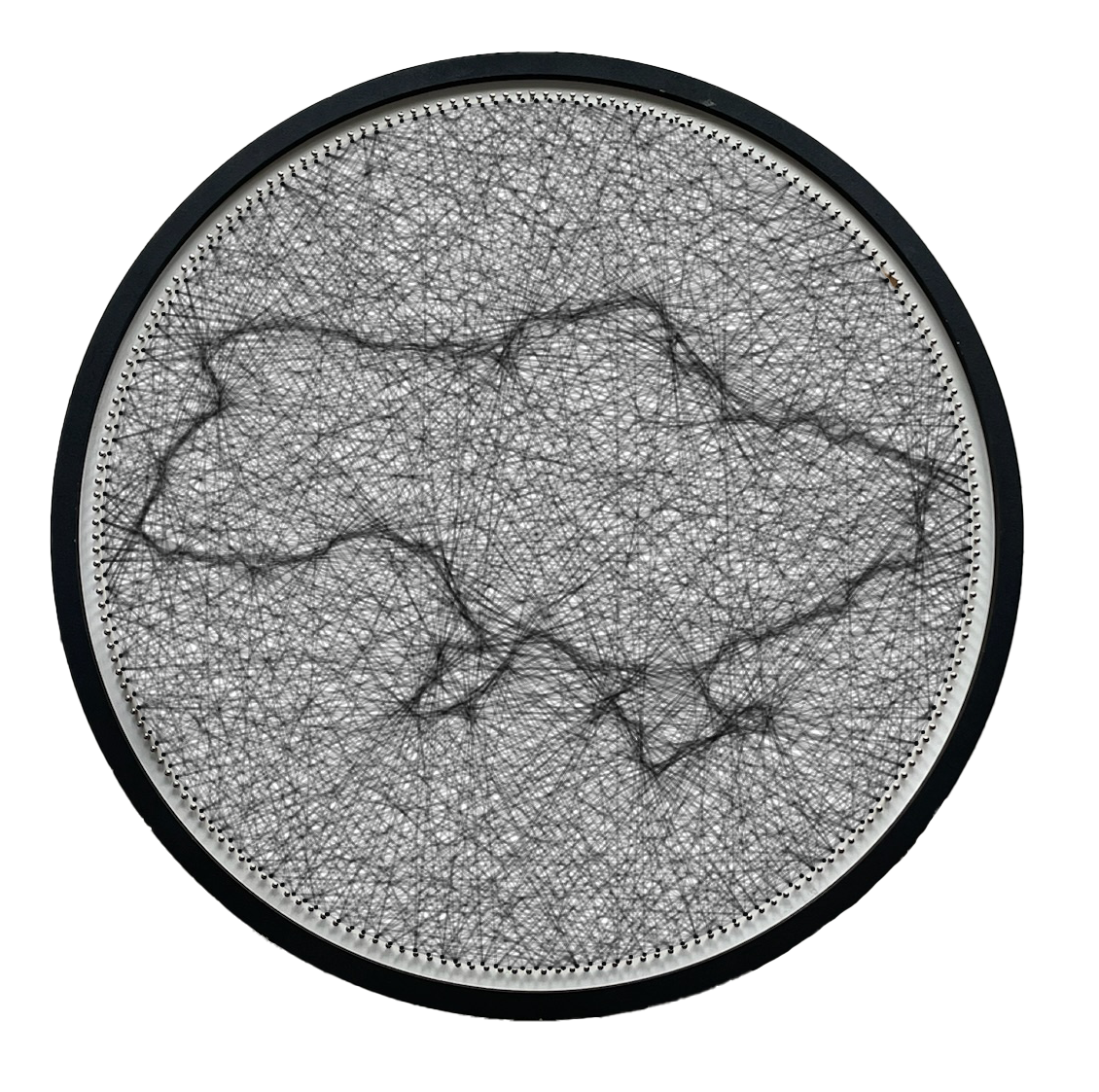 Картина нитками ArtLover String Art Карта Украины с рамкой 50 см (AL-k20004)