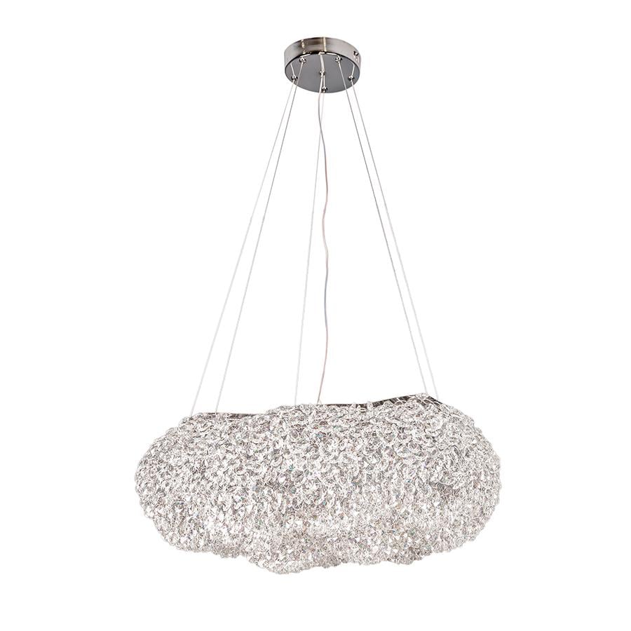 Люстра подвесная светодиодная хрустальная LED Levistella 7897207 600 CH Хром
