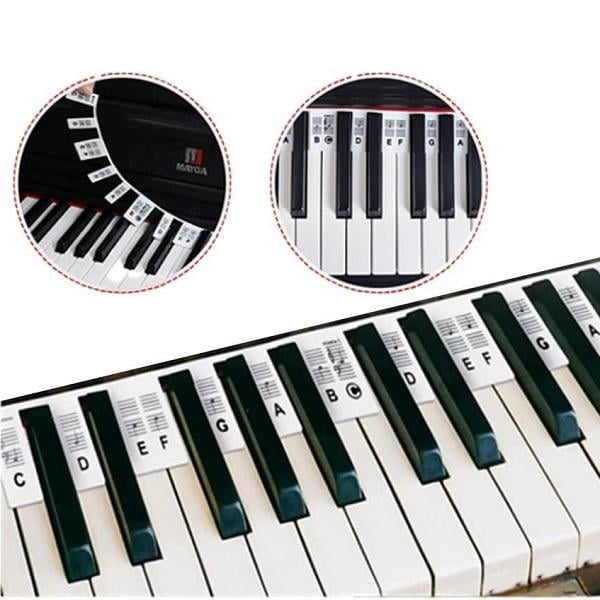 Накладки з нотами для піаніно та синтезатора 88 клавіш M00508-1 3 шт. та бокс Білий/Чорний - фото 6 Накладки з нотами для піаніно та синтезатора 88 клавіш M00508-1 3 шт. та бокс Білий/Чорний - фото 6
