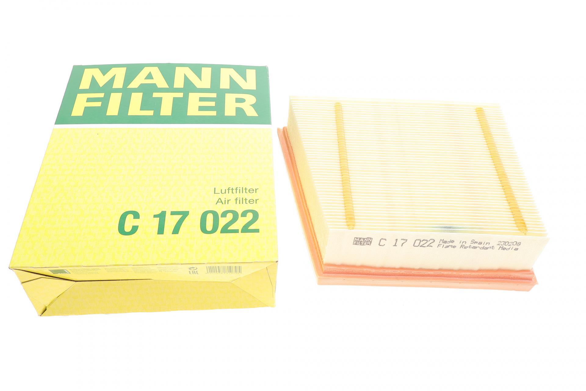 Фильтр воздушный Mann-Filter для Ford Ka+ 1,5TDCi 18- (C 17 022)