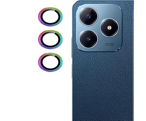 Защитное стекло с рамкой CD Pattern для Realme C63 на заднюю камеру Разноцветный