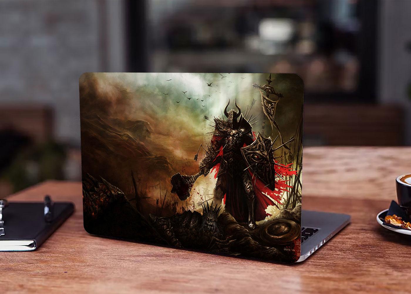Декоративная наклейка на ноутбук 17,3" Diablo Warriors and Hunters 400х260 мм (100603_17)
