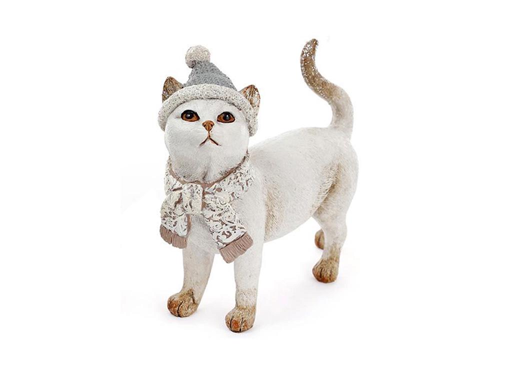 Статуэтка Кошечка в шапке 19,5х7,5х17,5 см (BD-218-549-A1)
