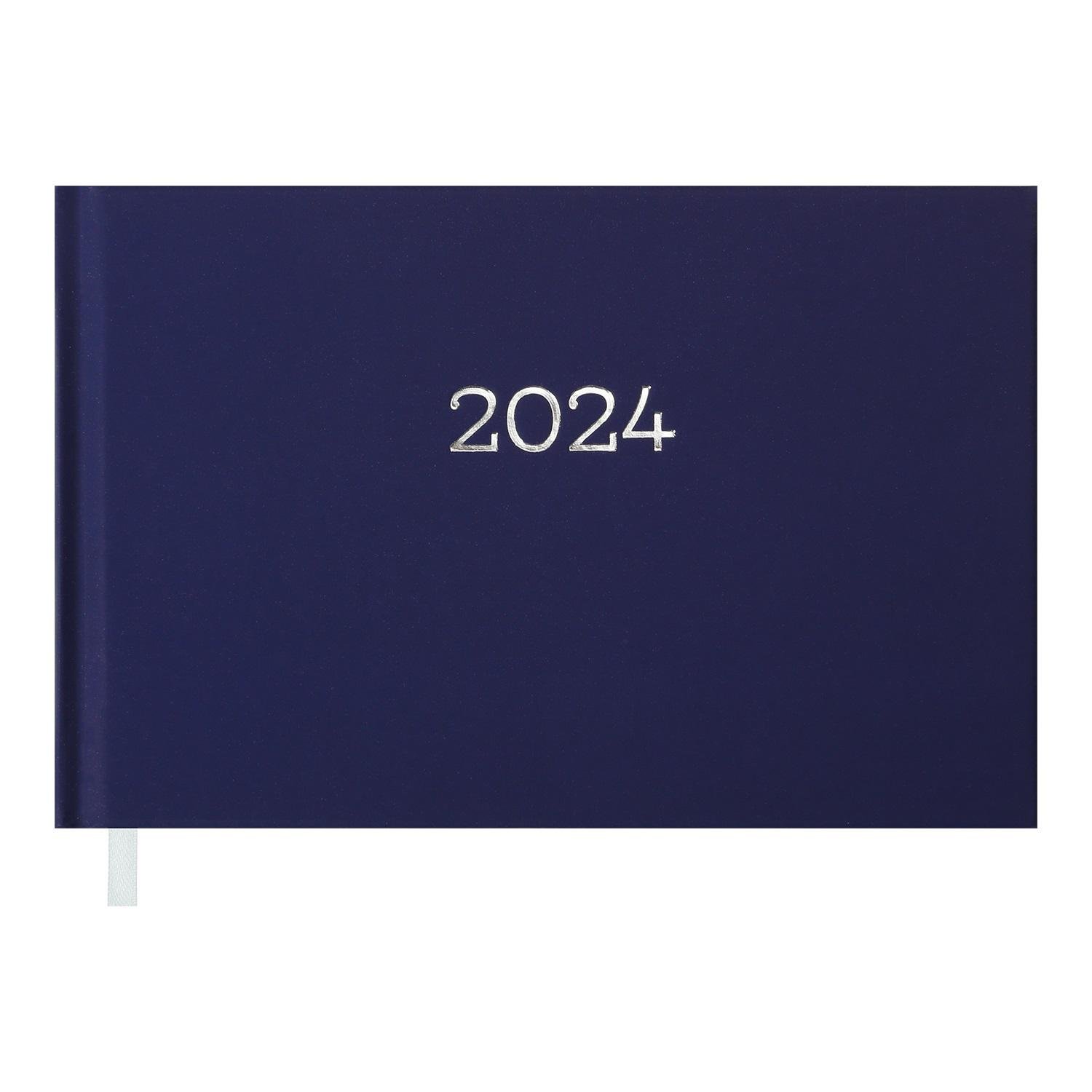 Еженедельник датированный Buromax Monochrome 2024 153х87 мм 128 стр. Синий (BM.2804-02)