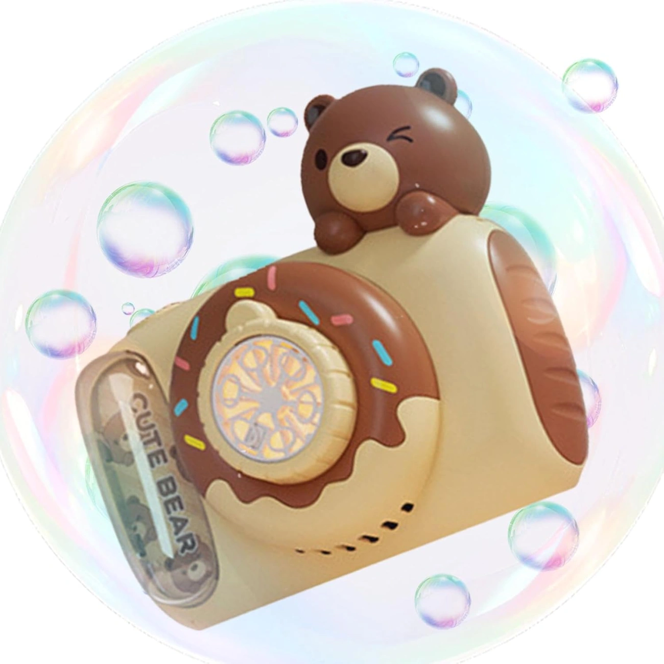 Аппарат мыльнопузырьковый HL 038 D с подсветкой/камерой и удобным ремешком (29198620) - фото 8 Аппарат мыльнопузырьковый HL 038 D с подсветкой/камерой и удобным ремешком (29198620) - фото 8