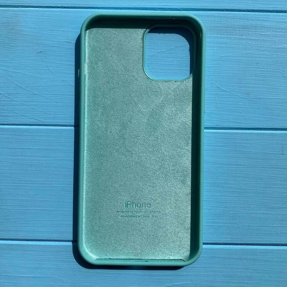 Чехол Silicone Case для Apple iPhone 12 Mini Ice Mint - фото 3