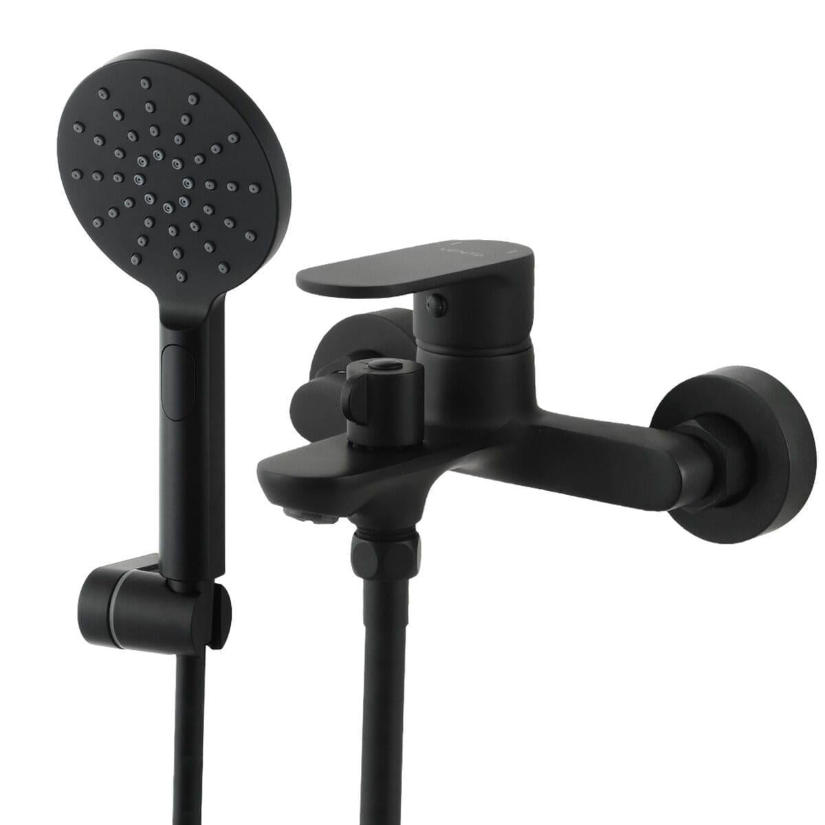 Смеситель для ванны Venta однорычажный с ручной лейкой Черный матовый (BF325KB) Смеситель для ванны Venta однорычажный с ручной лейкой Черный матовый (BF325KB)