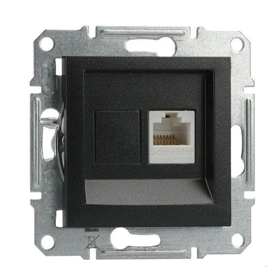 Розетка компьютерная Schneider Electric Asfora RJ45 5е (EPH4300171)