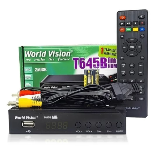 Тюнер т2 World Vision T645B FM (2638215724)