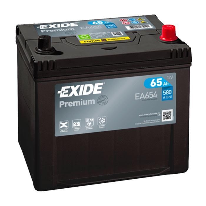Аккумулятор автомобильный EXIDE Premium EA654 EN 6СТ-65Ah АзЕ ASIA 580A (59994)