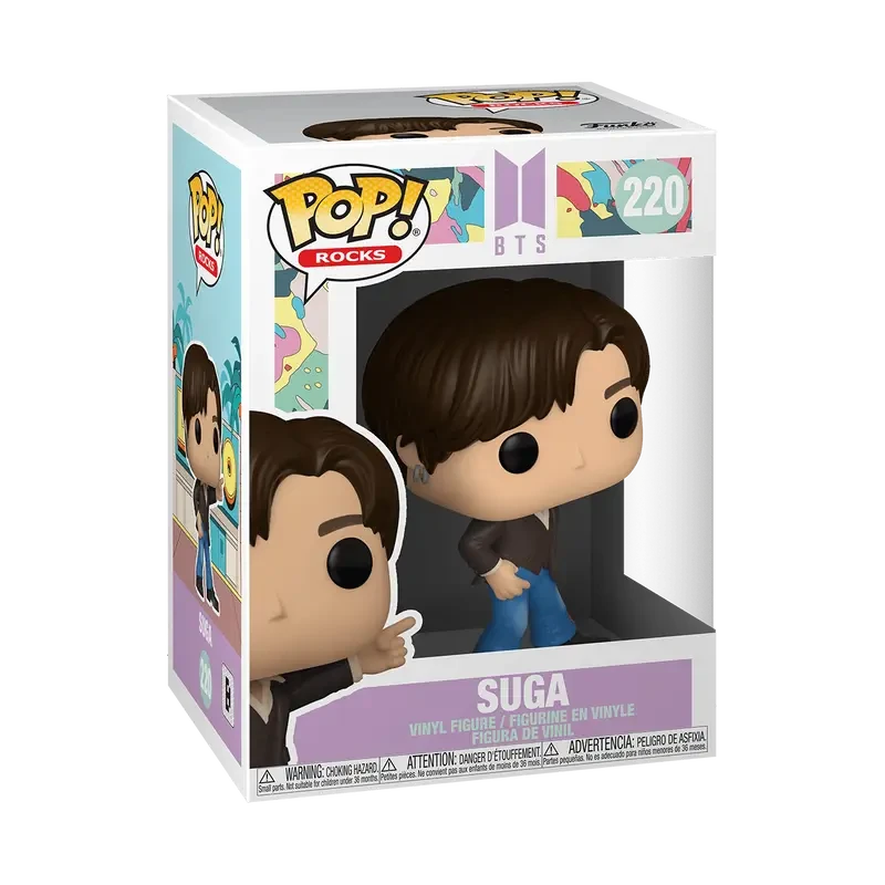 Дитяча ігрова фігурка Funko Pop BTS Suga 10 см (BTS S 220) - фото 2 Дитяча ігрова фігурка Funko Pop BTS Suga 10 см (BTS S 220) - фото 2